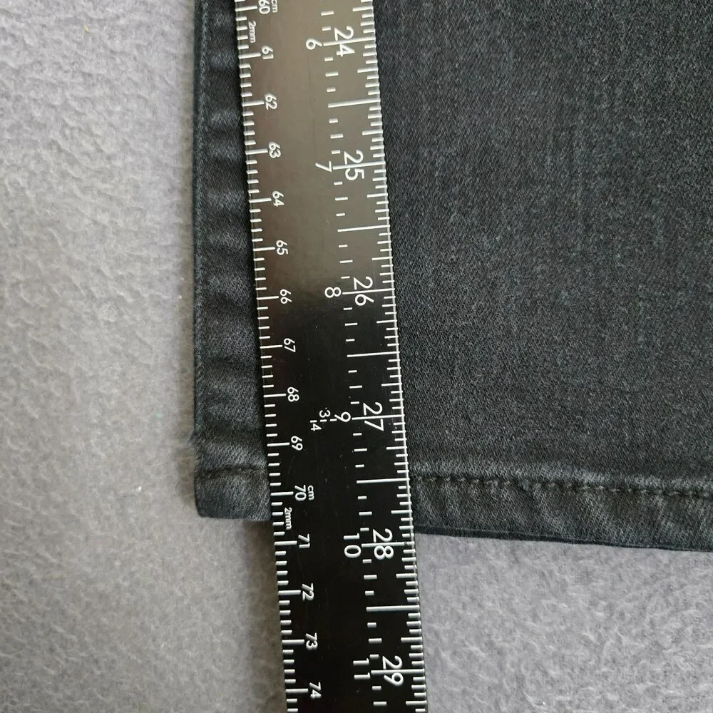 Chico's Women 1 US 8 Short Black The So Slimming Slim Mid Rise Jean